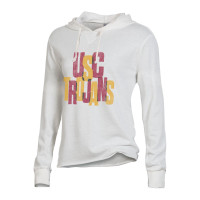 USC Trojans Women's White Day Off Pullover Hoodie